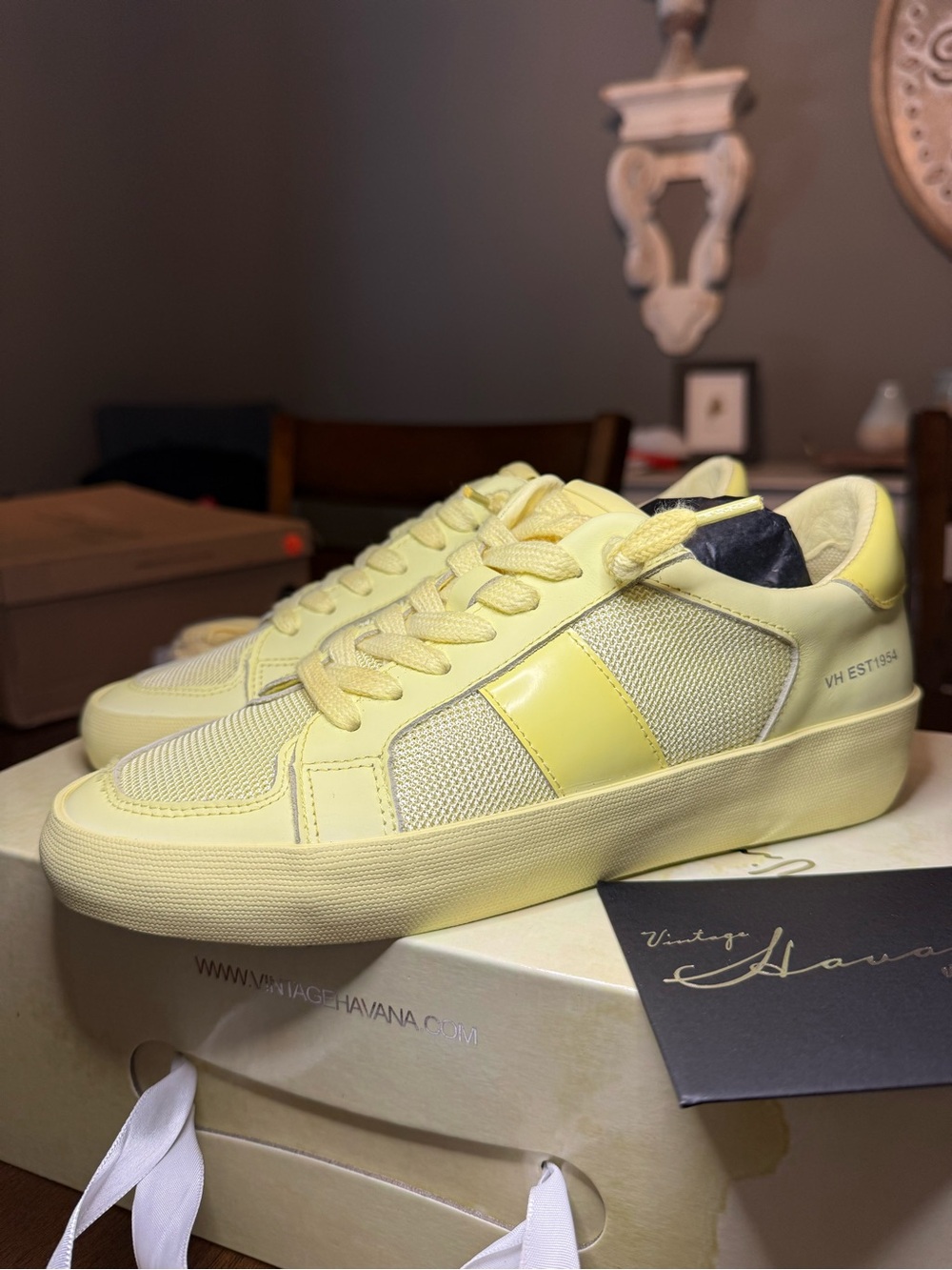Vintage Havana women’s size 7 Sneakers in Pale Yellow